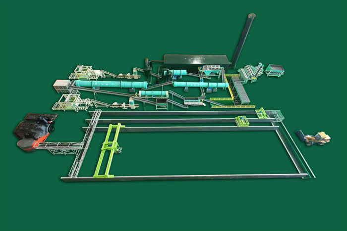 línea de producción de fertilizantes de compost
